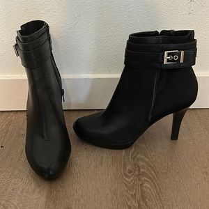 Black ankle boots